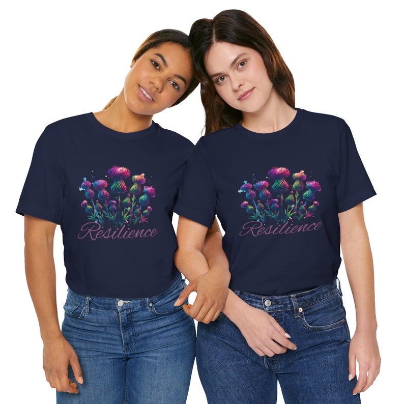 Schottische Distel, Widerstandsfähigkeit, Jersey Kurzarm-T-Shirt Bild 10