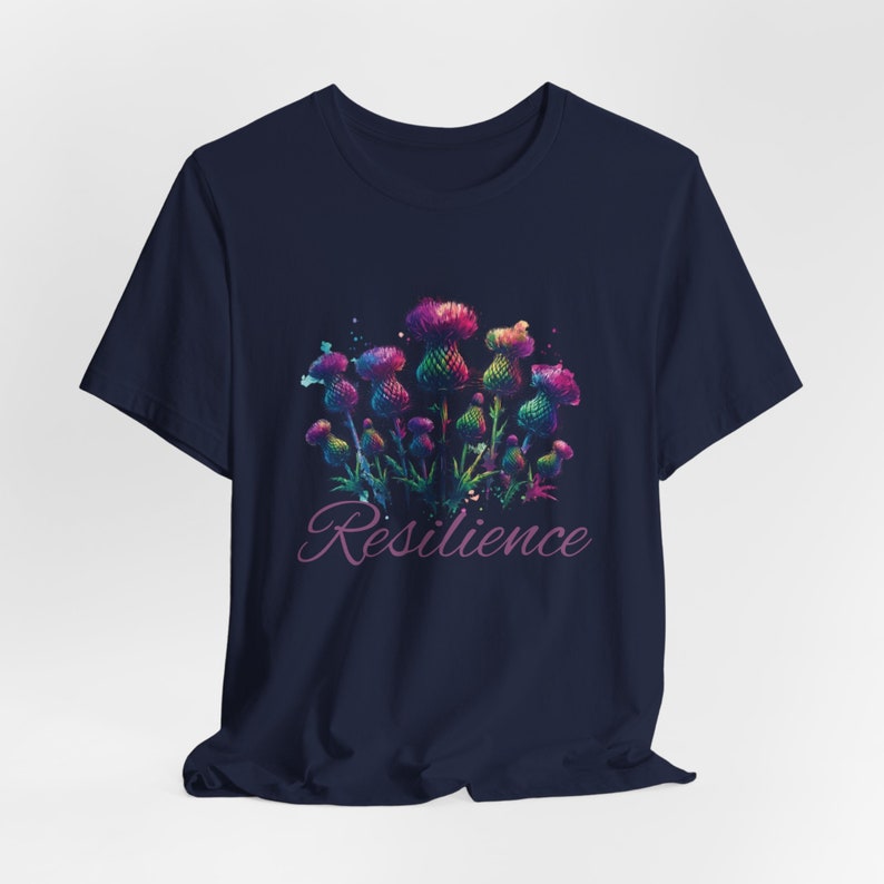 Schottische Distel, Widerstandsfähigkeit, Jersey Kurzarm-T-Shirt Bild 6