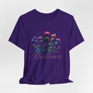 Schottische Distel, Widerstandsfähigkeit, Jersey Kurzarm-T-Shirt Bild 7