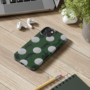 Golf Pattern Tough Phone Case, Golf Lover Gift, Sports Phone Cover, Golfer Accessory, Unique Golf Design Case, Golfing Phone Protector