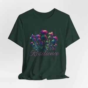 Schottische Distel, Widerstandsfähigkeit, Jersey Kurzarm-T-Shirt Bild 5