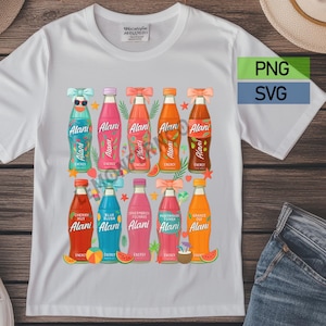 Alani PNG SVG,  Coquette Bow Summer Drink Png, Juice PNG, Energy Drink png, Coquette Bow png, Summer Vibes Png, Alani nu png, Alani Png,