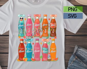 Coquette Bow Alani Drink PNG SVG: Summer Vibes Digital Art