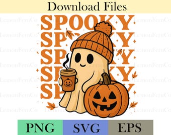 Retro kokette Halloween PNG SVG: Gruseliges Girly Design (Digitaler Download)