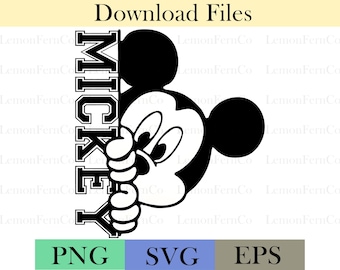 Mickey Varsity Design: Family Vacation PNG, SVG, EPS Files (Digital Download)