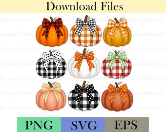 Coquette Pumpkin Design: PNG SVG EPS Files (Digital Download)