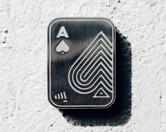 POCKET SHUFFLE ACES (Satin Silver)