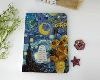 Oil painting iPad Case Cover with Pen Slot For iPad 2022 2021  iPad 9.7" 10.2" 10.5" 10.9''12.9" iPad Air 4 3 2 mini 6 5 4 3 ipad pro case