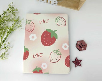 Strawberry  iPad Case Cover with Pen Slot For iPad 2022 2021  iPad pro 9.7" 10.2" 10.5" 10.9''12.9" iPad Air 4 3 2 mini 6 5 4 3