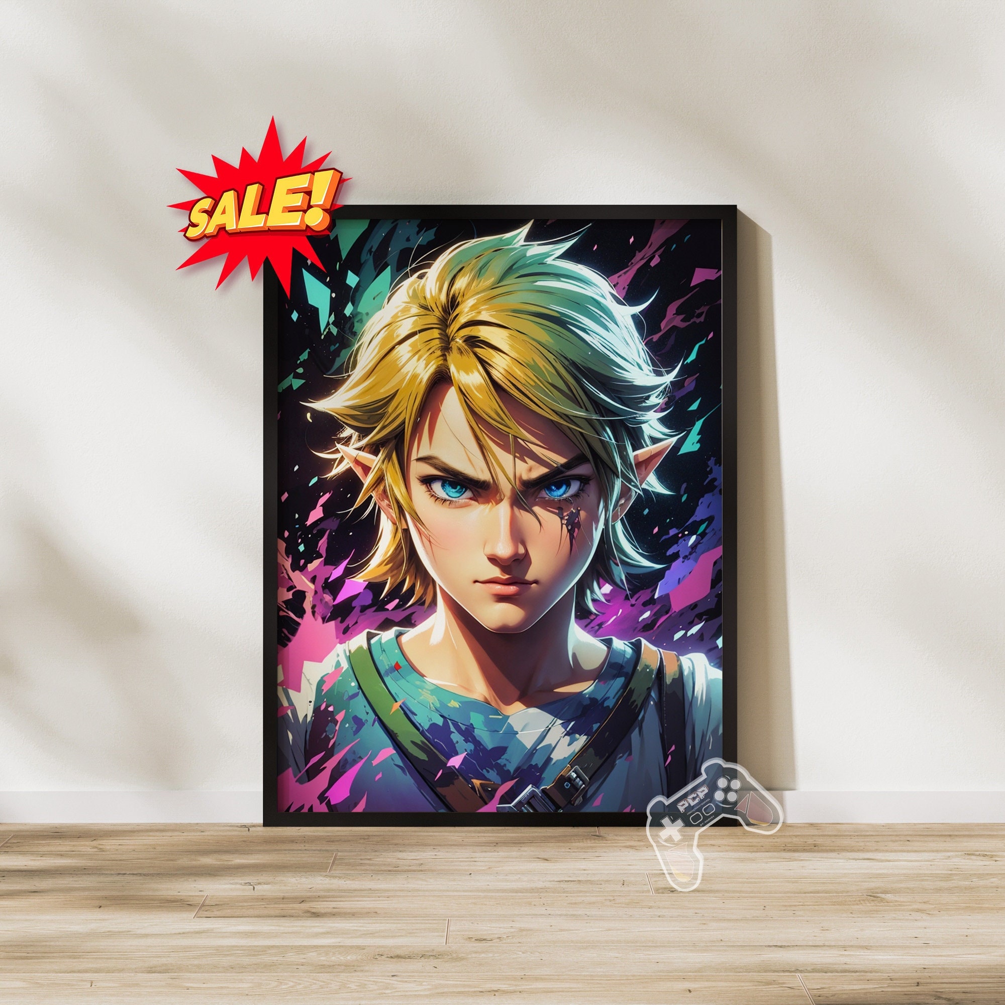 Zelda Tears of the Kingdom Poster Wall Decor Link AI Artwork Etsy