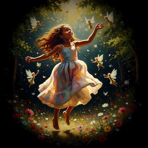 Child of the Forest Fantasy Art | Printable Wall Decor | Digital File