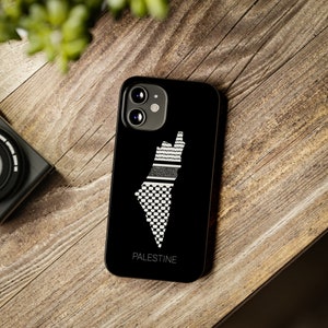 Palestine, Gaza Keffiyeh iPhone Case - Showcase Solidarity and Protect Your Device with this Meaningful Accessory, Fits Most iPhone Models
