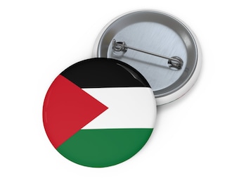 Palestinian Flag Pin Button, Palestine Symbol Fashion Accessory for Backpacks, Bags, Shirts. Spread Awareness, Solidarity. Profits Donated.