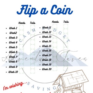Wishing Well Savings Challenge | Flip a Coin Savings Game