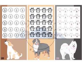 Hund Mini Sparutmaningspaket | 3 Sparutmaningar med hundtema