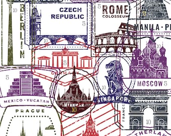 Travel Stamps Savings Challenge | I Spy Savings Challenge Game