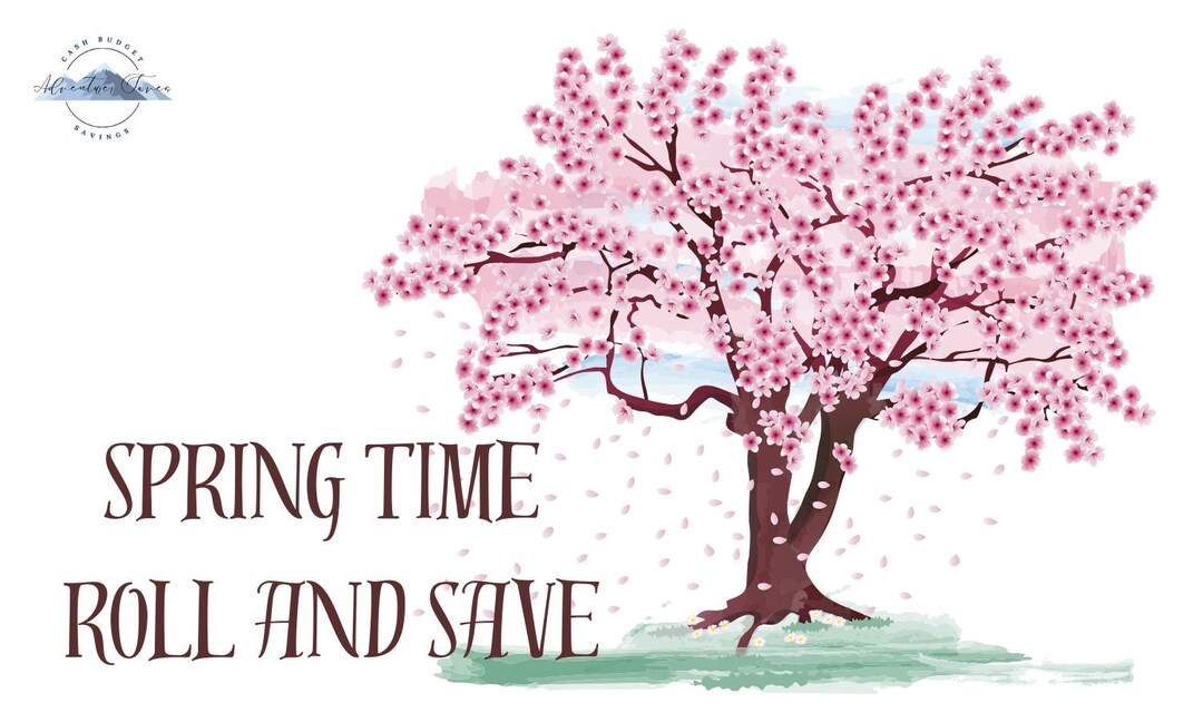 Spring Saves Spring Time Roll and Save | Cherry Blossoms Savings Challenge Game - Etsy