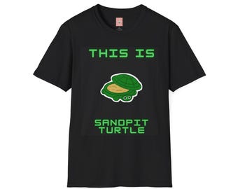 Camiseta de música metal de Sandpit Turtle / Camiseta gráfica divertida de tortuga