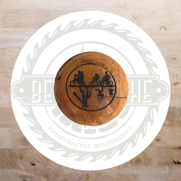 Engraved Wood Disc Golf Mini