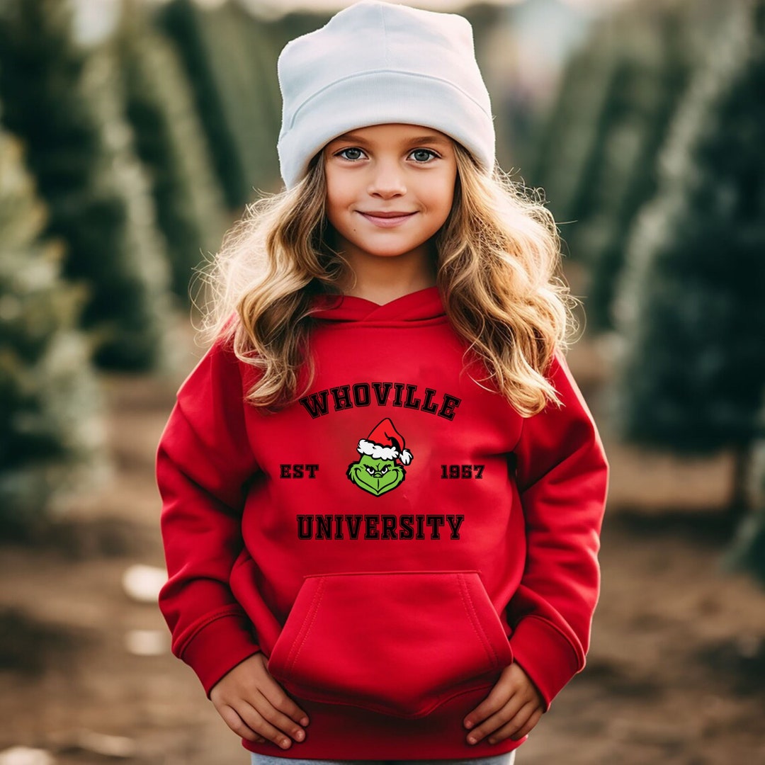 Whoville University Kids Shirt Christmas Toddler Shirt Merry Etsy
