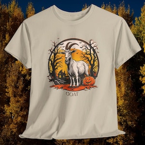Halloween-T-shirt GEIT, leuk Halloweentown GOAT-shirt, T-shirt Spooky Season Animal, T-shirt Goat Lover Gift, plus size 2 x, 3 x, 4 x, 5 x beschikbaar