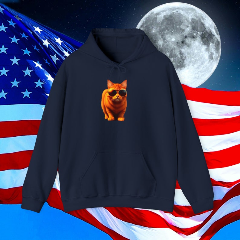 Cool Orange Cat Hoodi, Orange Cat Shirt, Orange Cat Mom Sweatshirt ...