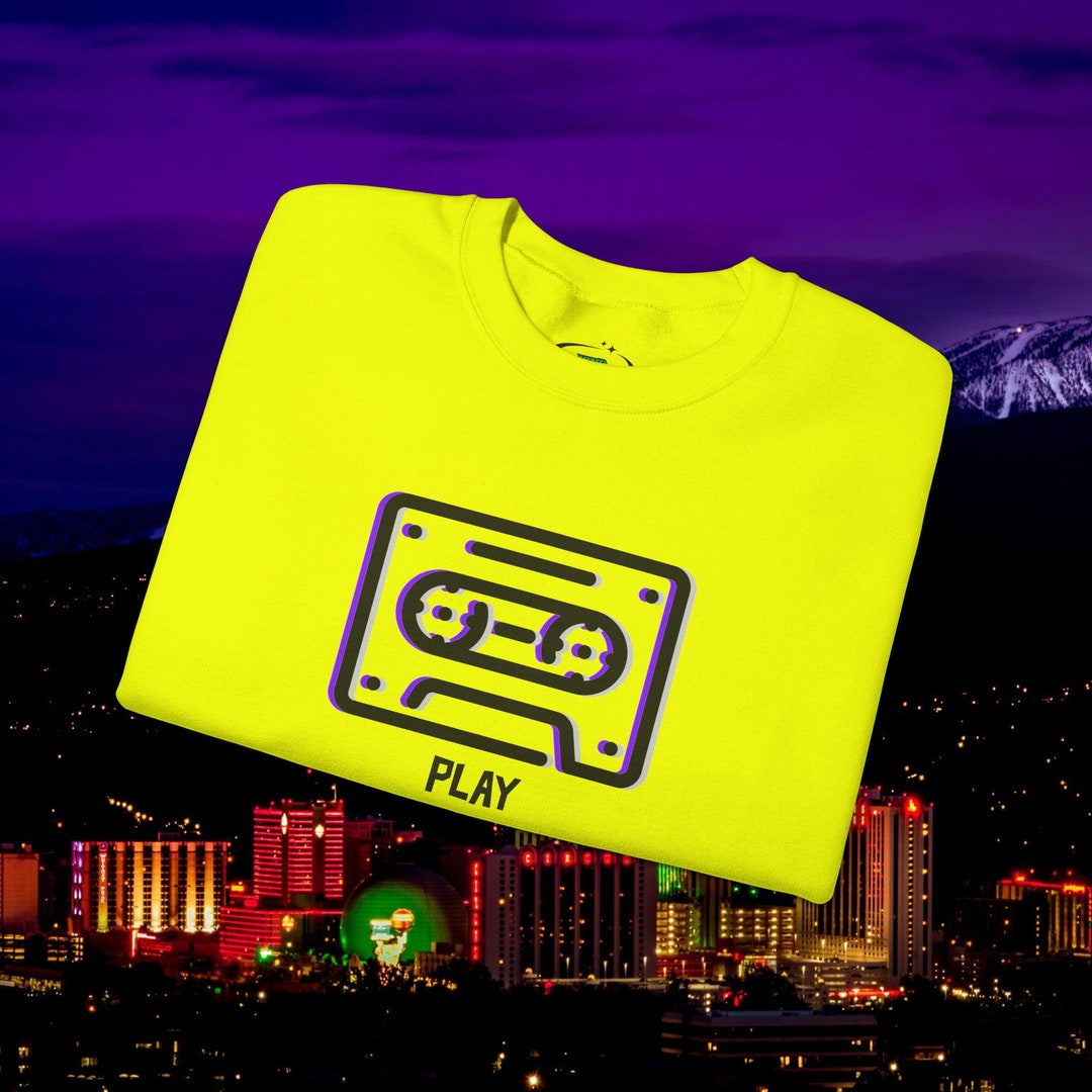 Retro Oddity Cassette Tape Sweatshirt 70s 80s 90s Old School Vibes Cozy ...