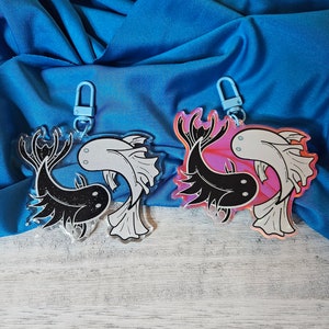 Beta Fish Keychain