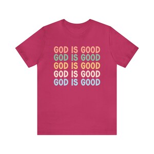 God Is Good Shirt, Faith Based Clothing, Boho Christian Shirts, Worship Shirt, Bible Study Gift, Chosen Shirt, Pray Shirt, Christian Merch Berry