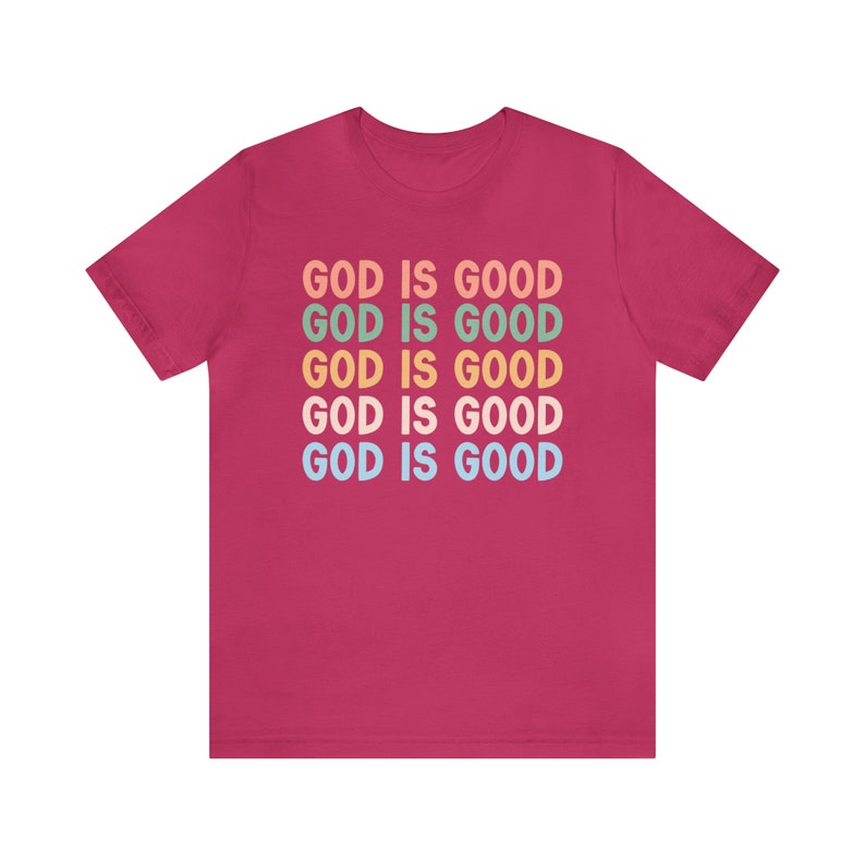 God Is Good Shirt, Faith Based Clothing, Boho Christian Shirts, Worship Shirt, Bible Study Gift, Chosen Shirt, Pray Shirt, Christian Merch Berry