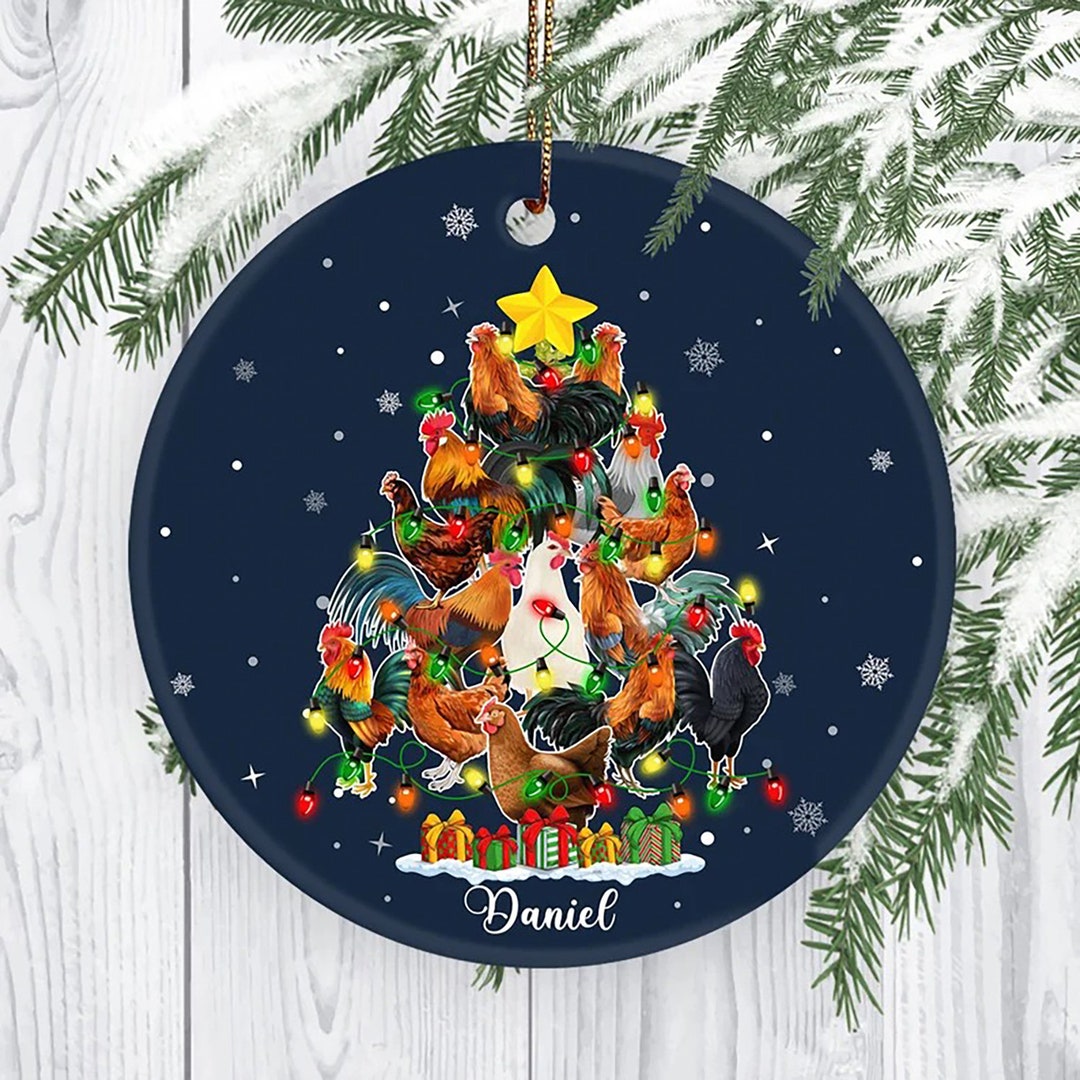 Persionlized Christmas Tree Farm Ornament Home Decor Farmer Etsy