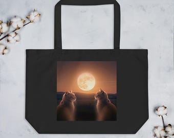 Large organic tote bag, Bolso tote orgánico grande, Große Bio-Einkaufstasche, Grand tote sac bio