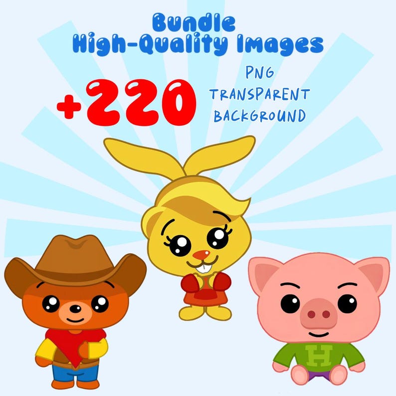 Plim Plim PNG Clipart, +220 Images, Circus Theme (Digital Download) imagen 4