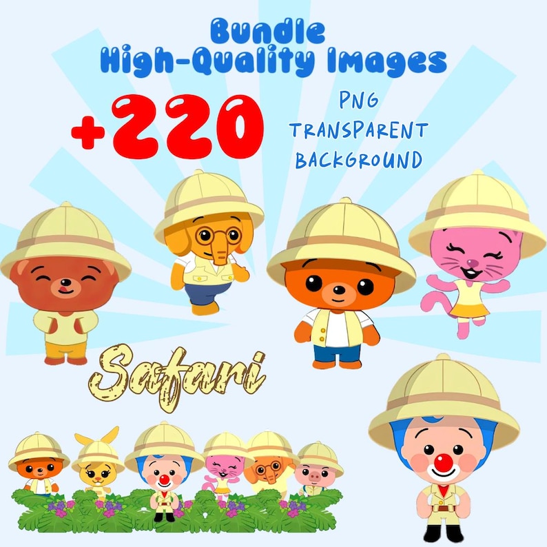 Plim Plim PNG Clipart, +220 Images, Circus Theme (Digital Download) imagen 7