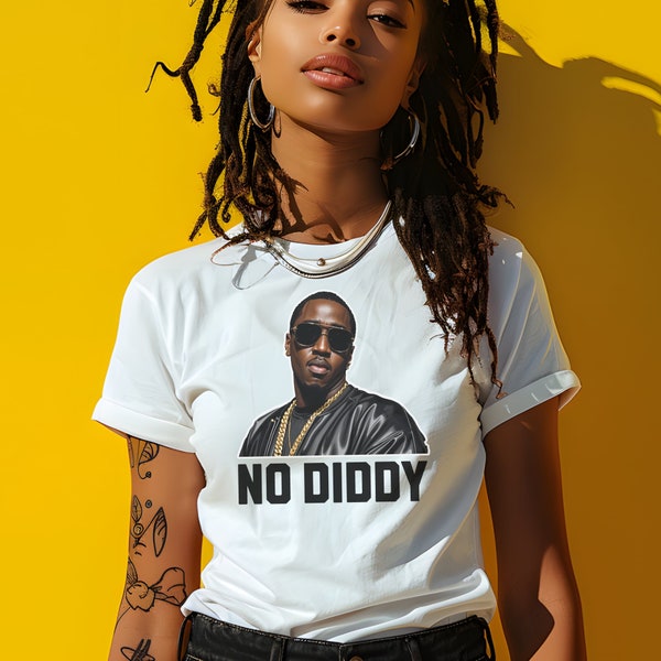 The New Pause No Diddy T-Shirt, Urban Style Hip-Hop T-Shirt, Cool Music Fashion, No Diddy Unisex Cotton Tee, Trendy Shirt for Music Fans