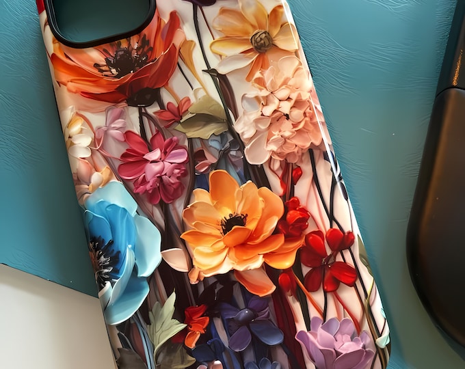 Floral Design iPhone Case: Trendy Protective Phone Cover