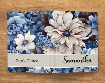 Hardcover Personalized Journal, Wildflower Customized Notebook for Women, Custom Notebook For Mom, Mother, Gigi, Aunt, Sister