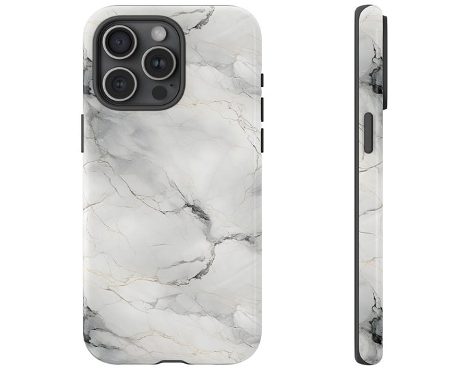 Trendy Marble iPhone Case for iPhone 15 Pro Max, 15 Pro, 15 Plus, 14, 14 Pro, 14 Plus, 14 Pro Max, 13, Stone Inspired Cover, Marble Lovers