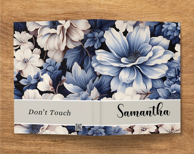 Hardcover Personalized Journal, Wildflower Customized Notebook for Women, Custom Notebook For Mom, Mother, Gigi, Aunt, Sister