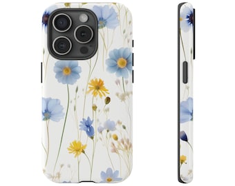 Trendy Real Pressed Flower Phone Case for iPhone 15 14 13 Pro Max Plus Case, Samsung Galaxy S23 S24 Ultra case, Google Pixel 8 7 Pro case