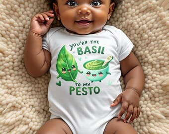 Cute Baby Bodysuit You're The Basil To My Pesto Baby Shower Gift Adorable Baby Clothes Funny Baby Romper Cute Baby Onesie Infant Outfit