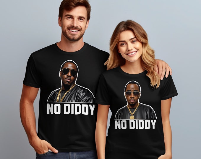 The New Pause No Diddy T-Shirt, Urban Style Hip-Hop T-Shirt, Cool Music Fashion, No Diddy Unisex Cotton Tee, Trendy Shirt for Music Fans