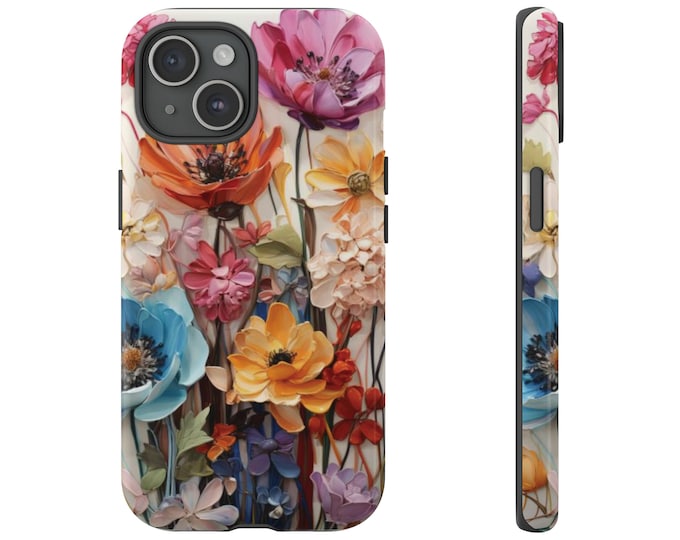 Trendy iPhone Case featuring Floral Design for iPhone 15, 14, 13, Mini, Pro, Pro Max, Plus, Floral Phone For Mom, Floral Pattern iphone Case