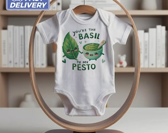 Cute Baby Bodysuit You're The Basil To My Pesto Baby Shower Gift Adorable Baby Clothes Funny Baby Romper Cute Baby Onesie Infant Outfit