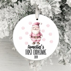 baby first christmas ornament santa claus personalized christmas gift for baby first holiday cute baby christmas tree decor unique