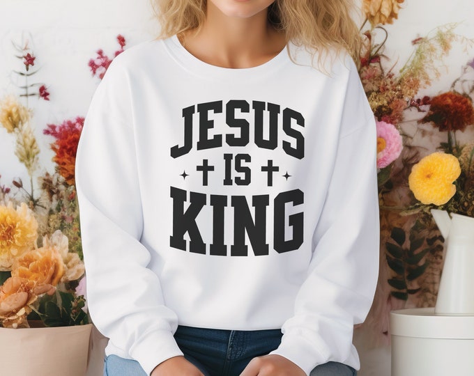 Jesus is King Shirt Jesus is King Tshirt Christian Merch Bible Verse Shirt Christian Streetwear Faith Based Apparel Religious Apparel Gifts