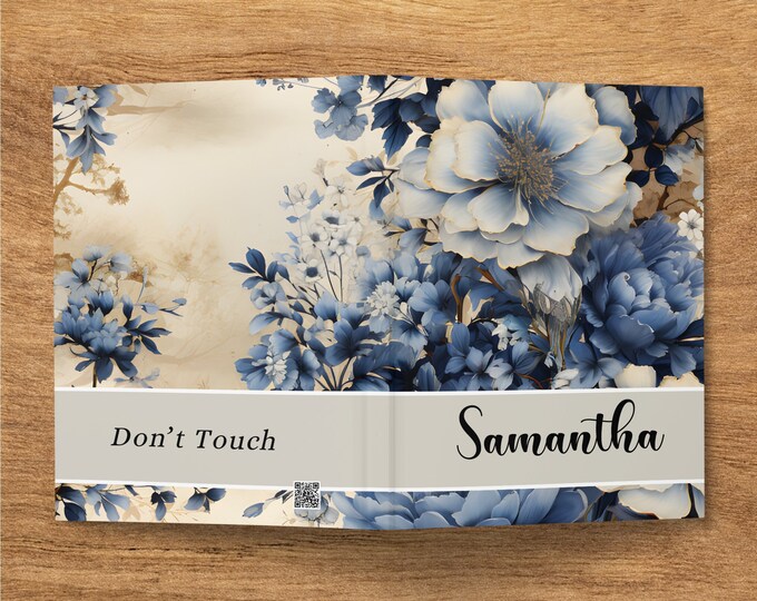 Hardcover Personalized Journal, Wildflower Customized Notebook for Women, Custom Notebook For Mom, Mother, Gigi, Aunt, Sister