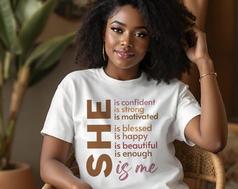 Black Women T-Shirt, She Is Me Sweatshirt, Black Girl Sweatshirt, Inspirational Sweatshirt, Black History, Black Woman Hoodie, BLM Shirt