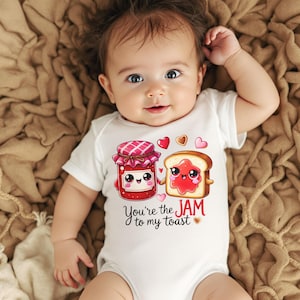 Schattige romper You're the Jam to My Toast romper kraamcadeau Leuke babykleertjes Schattige romper