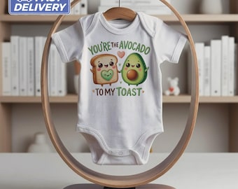 Baby Bodysuit Youre The Avocado To My Toast Cute Baby Shower Gift Funny Baby Outfit Adorable Newborn Bodysuit Baby Clothing